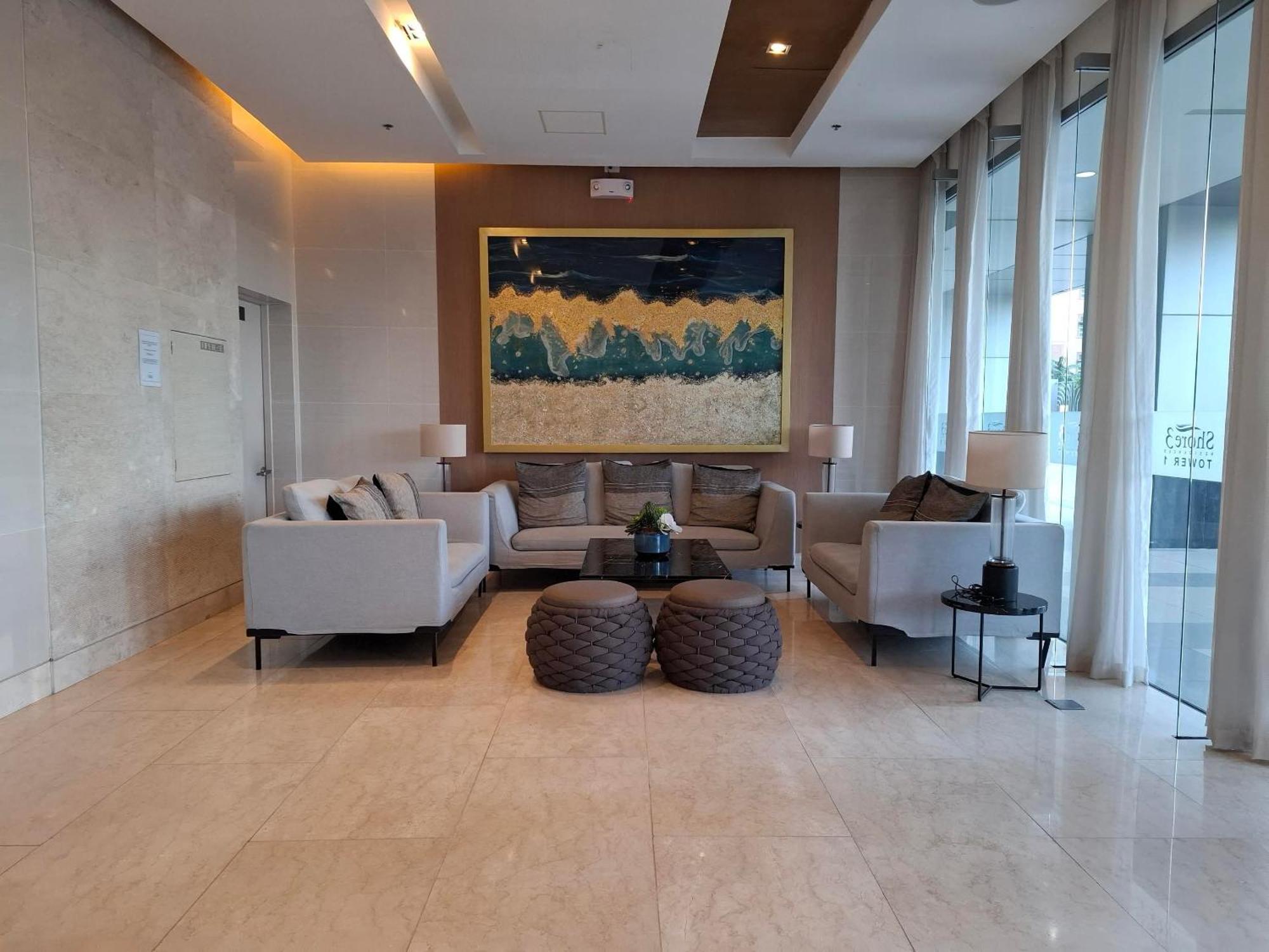 Shore 1 & 3 Residences Moa 1Br With Balcony By Darpm Manila Ngoại thất bức ảnh